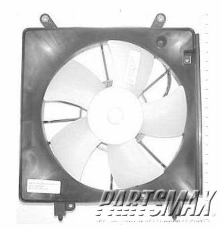 2880 | 2002-2005 ACURA RSX Radiator cooling fan assy includes motor/blade/shroud; w/auto trans | AC3115103|AC3115103