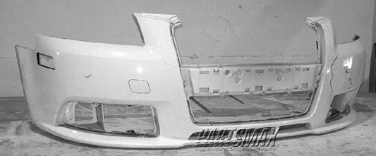 1000 | 2006-2008 AUDI A3 Front bumper cover S line trim; w/o headlamp washer; prime | AU1000139|8P0807105BGRU