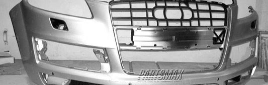 1000 | 2007-2009 AUDI Q7 Front bumper cover w/Spoiler; w/Parking Aid; prime | AU1000167|4L0807105EGRU