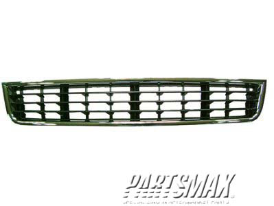 500 | 2002-2005 AUDI A4 Front bumper grille Sedan/Wagon; Center; w/Chrome Frame; Satin Black | AU1036101|8E080764701C