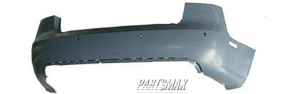 1100 | 2005-2008 AUDI A4 Rear bumper cover 4dr sedan; w/parking aid; prime | AU1100163|8E5807303CGRU