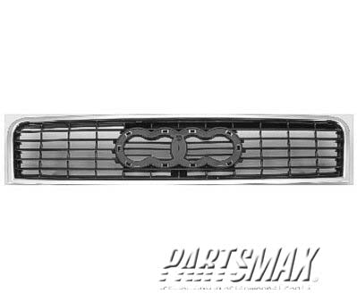 1200 | 2002-2005 AUDI A4 Grille assy GEN 2; Black | AU1200110|8E0853651F3FZ