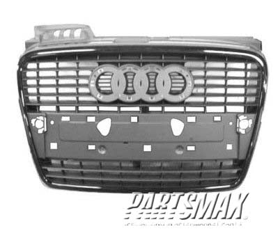 1200 | 2005-2008 AUDI S4 Grille assy GEN 3; Black | AU1200113|8E0853651JVMZ