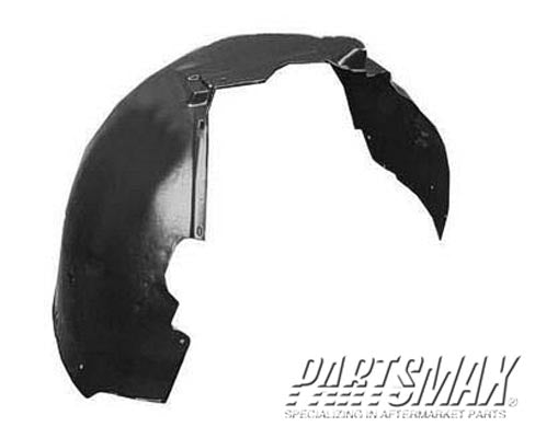 160 | 2003-2006 AUDI A4 RT Front fender splash shield plastc liner | AU1251103|8H0821172