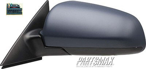 1700 | 2006-2008 AUDI A3 LT Mirror outside rear view Power; Heated; w/Cover; PTM; see notes | AU1320122|8P1858531K01C-PFM