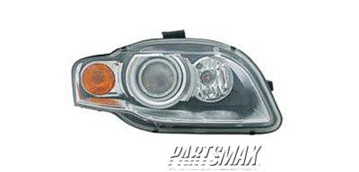 2503 | 2005-2008 AUDI A4 RT Headlamp assy composite w/xenon; w/o curve lighting lamp | AU2503129|8E0941030BA