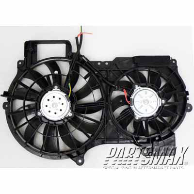 3115 | 2005-2011 AUDI A6 Radiator cooling fan assy 3.2L; Motor/Blade/Shroud Assy; see notes | AU3115109|4F0121207A-PFM