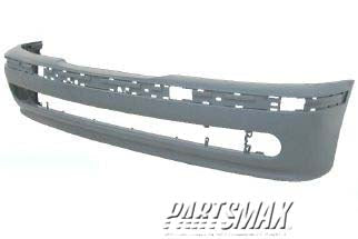 1000 | 2001-2003 BMW 530i Front bumper cover w/o headlamp washer; prime | BM1000132|51117005950