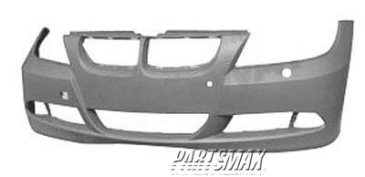 1000 | 2006-2006 BMW 330i Front bumper cover 4dr sedan/4dr wagon; w/pk distance control; w/headlamp washer; prime | BM1000177|51117170053