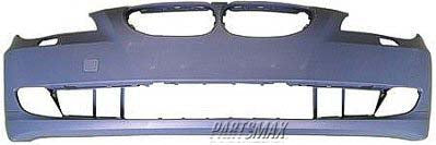 1000 | 2008-2010 BMW 550i Front bumper cover w/o park distance control; w/o M package; prime | BM1000192|51117184716