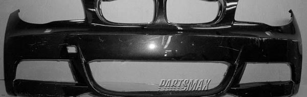 1000 | 2008-2013 BMW 128i Front bumper cover E82|E88; Coupe/Conv; w/M Pkg; w/Headlamp Washer; prime | BM1000224|51118057508