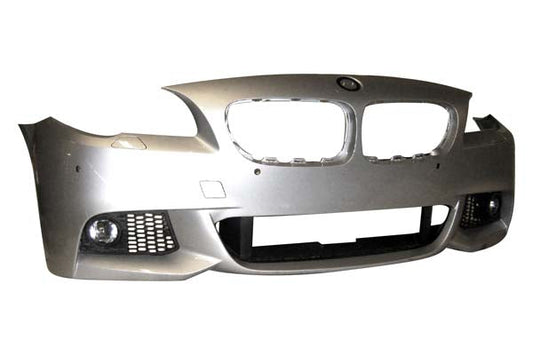 1000 | 2011-2013 BMW 535i Front bumper cover F10; Sedan; w/M Pkg; w/Park Distance Control; w/o Side View Camera; prime | BM1000255|51118048671