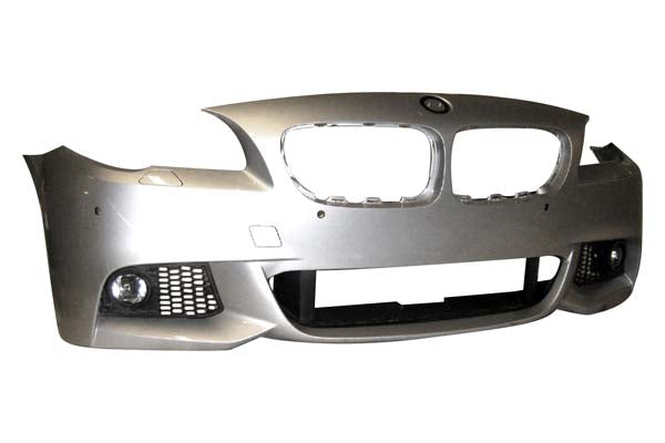 1000 | 2011-2013 BMW 528i Front bumper cover F10; Sedan; w/M Pkg; w/Park Distance Control; w/o Side View Camera; prime | BM1000255|51118048671