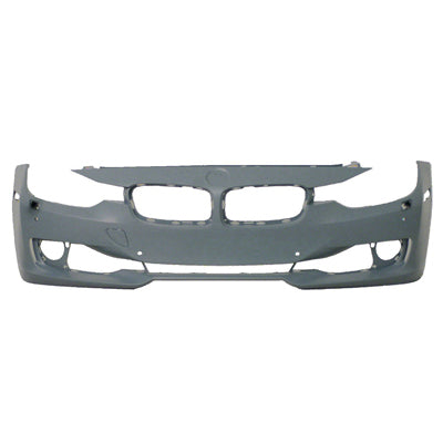 1000 | 2012-2015 BMW 335i Front bumper cover F30; w/H/Lamp Washer; w/PDC; w/Park Assist; w/o Camera; prime | BM1000258|51117293017