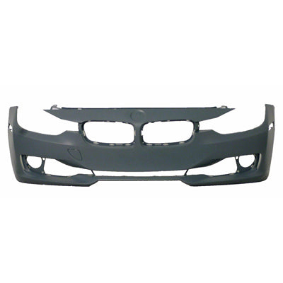 1000 | 2012-2015 BMW 328i Front bumper cover F30; w/o H/Lamp Washer; w/PDC; w/Park Assist; w/o Camera; prime | BM1000263|51117293013