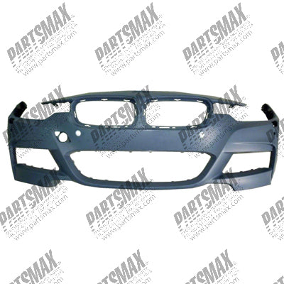 1000 | 2013-2016 BMW 328i Front bumper cover F30; M SPORT; w/H/Lamp Washer; w/PDC; w/Parking Assist; w/Camera; prime | BM1000286|51118067958