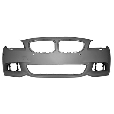 1000 | 2014-2016 BMW 535i Front bumper cover F10; w/M Pkg; w/Park Distance Control; w/Side View Camera; prime | BM1000313|51118058998
