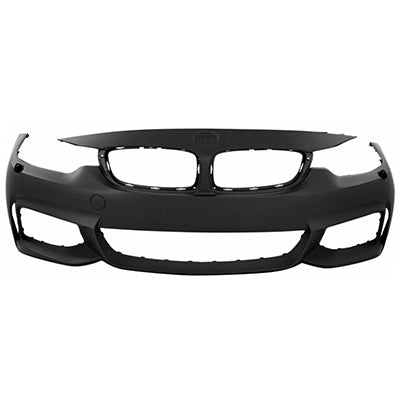 1000 | 2014-2016 BMW 428i Front bumper cover F32|F33; M SPORT; w/H/L Washer; w/o PDC; prime | BM1000341|51118060886
