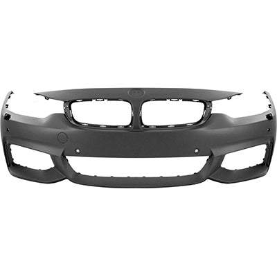 1000 | 2014-2016 BMW 435i Front bumper cover F32|F33; M SPORT; w/H/L Washer; w/PDC; w/o Park Assist; w/Camera; prime | BM1000343|51118061928
