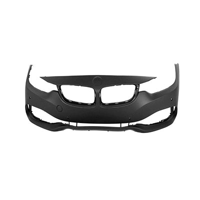 1000 | 2014-2016 BMW 428i Front bumper cover F32|F33; w/o H/L Washer; w/PDC; w/o Park Assist; w/o Camera; prime | BM1000382|51117363277