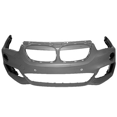 250 | 2016-2018 BMW X1 Front bumper cover F48; w/M Pkg; w/o H/L Washers; w/PDC; w/Park Assist; prime | BM1000446|51118072771