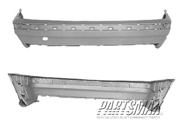 1100 | 1994-1994 BMW 318i Rear bumper cover dark gray | BM1100108|51128135364