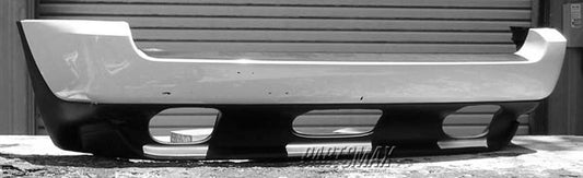 2430 | 2000-2006 BMW X5 Rear bumper cover w/3.0L engine; w/o park distance sensor; prime | BM1100126|51127027046