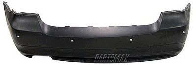 1100 | 2009-2011 BMW 328i Rear bumper cover E90; 3.0L; Sedan; w/o Turbo; w/Park Distance Control; prime | BM1100217|51127202706