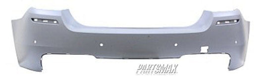 1100 | 2011-2016 BMW 528i Rear bumper cover F10; Sedan; w/M Pkg; w/Park Distance Control; prime | BM1100235|51128048594