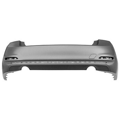 2430 | 2016-2018 BMW 340i Rear bumper cover F30; LUXURY|SPORT; Sedan; w/o PDC; w/o Park Assistent; prime | BM1100349|51127384607