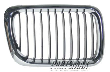 1200 | 1995-1999 BMW M3 Grille assy bright & black; right | BM1200123|51138195152