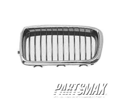 860 | 1999-2001 BMW 750iL Grille assy hood mounted; right side | BM1200133|51138231596
