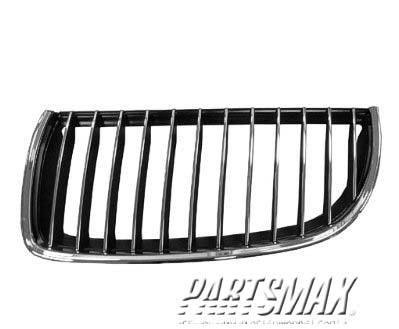 1200 | 2006-2006 BMW 325i Grille assy left side; 4dr sedan | BM1200166|51137120009