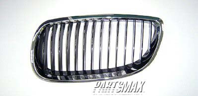 860 | 2007-2010 BMW M3 Grille assy E92; Coupe; LH; w/Chrome Frame | BM1200188|51137157275