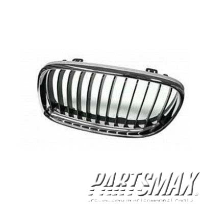 1200 | 2009-2011 BMW 335i Grille assy E90; Sedan; Black/Chrome Bezel; LH | BM1200192|51137201967