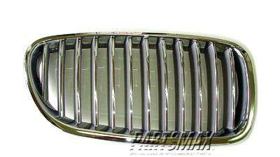 1200 | 2011-2013 BMW 550i Grille assy F10; Sedan; RH; w/o Night Vision | BM1200199|51137261356