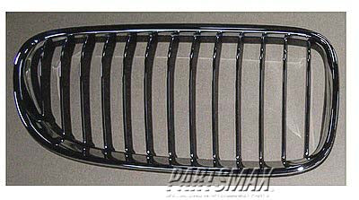 1200 | 2011-2013 BMW 328i Grille assy E92|E93; Coupe/Conv; RH; w/M Pkg; w/o M Pkg & w/Chrome Frame; Chrome/Black | BM1200207|51137254970