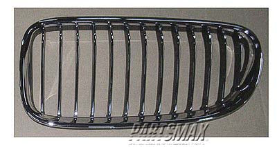 1200 | 2011-2013 BMW 335i Grille assy E92|E93; Coupe/Conv; LH; w/M Pkg; w/o M Pkg & w/Chrome Frame; Chrome/Black | BM1200208|51137254969