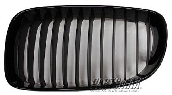 1200 | 2008-2013 BMW 135i Grille assy E82|E88; Coupe/Conv; RH; Black | BM1200215|51710441920