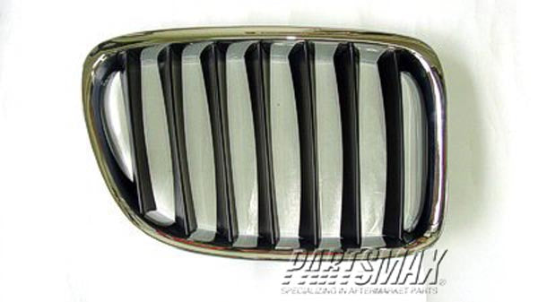 860 | 2012-2015 BMW X1 Grille assy E84; RH; Type 2; Chrome/Black | BM1200221|51112993306