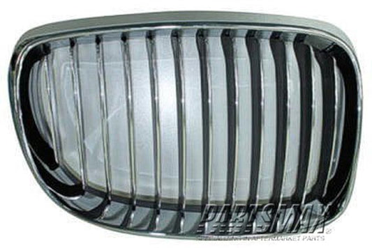 1200 | 2008-2013 BMW 135i Grille assy E82|E88; Coupe/Conv; RH; Chrome; Type 2 | BM1200227|51137179656