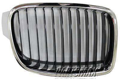 1200 | 2012-2016 BMW 328i Grille assy F30; Standard; Chrome Trim; RH | BM1200231|51137255412