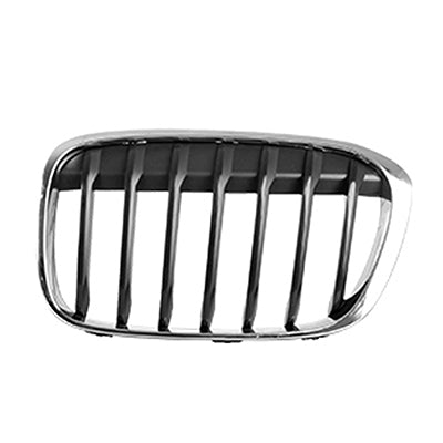 860 | 2016-2019 BMW X1 Grille assy F48; BASE; w/o M Pkg; Chrome; LH | BM1200290|51137354823