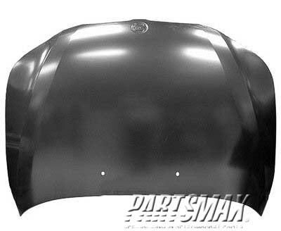 1230 | 2004-2005 BMW 545i Hood panel assy Steel | BM1230125|41617111385-PFM