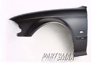 1240 | 1999-2000 BMW 323i LT Front fender assy 4dr sedan/4dr wagon; E46 | BM1240122|41358240405