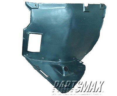 1250 | 1999-2006 BMW 323i LT Front fender splash shield fender liner; 4dr sedan/4dr wagon; front section; RWD | BM1250106|51718193811