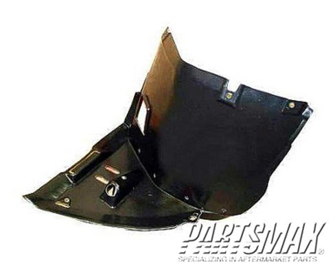 150 | 1999-2006 BMW 323i LT Front fender splash shield plastic liner; w/convertible/2dr coupe | BM1250108|51718224985