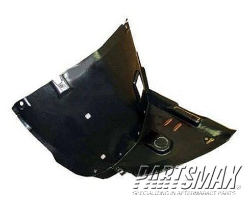 160 | 1999-2006 BMW 323i RT Front fender splash shield plastic liner; w/convertible/2dr coupe | BM1251108|51718224986