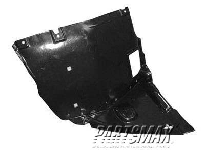 1251 | 2002-2005 BMW 330xi RT Front fender splash shield plastic liner; w/AWD 4dr sedan/wagon | BM1251109|51718265468