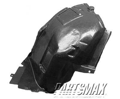 1251 | 2006-2012 BMW 330i RT Front fender splash shield Front; w/sport package; plastic liner | BM1251115|51718040102